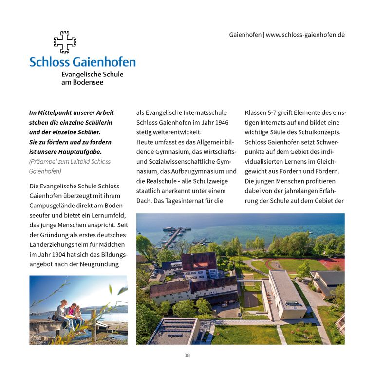 Jubiläumsprospekt Evang.Schulbund